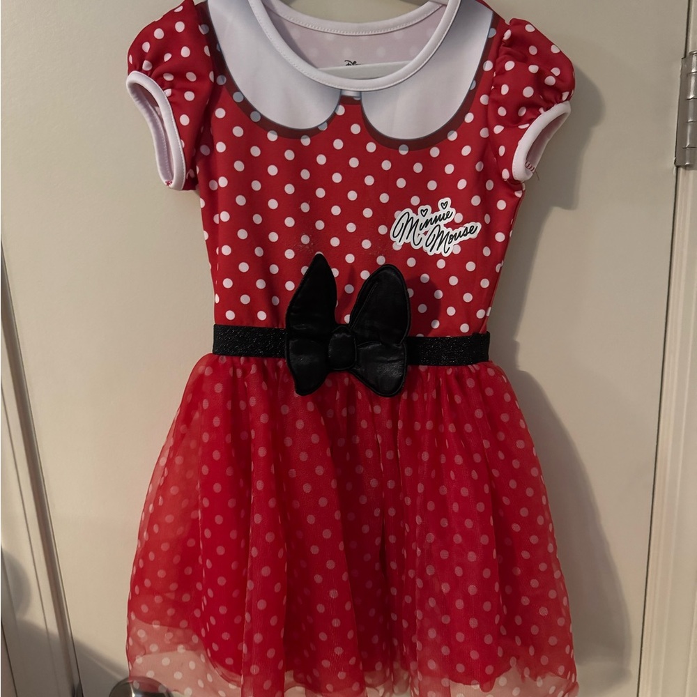 Disney Minnie Mouse Red Polka Dot Kids Dress | Costume | Park Outfit